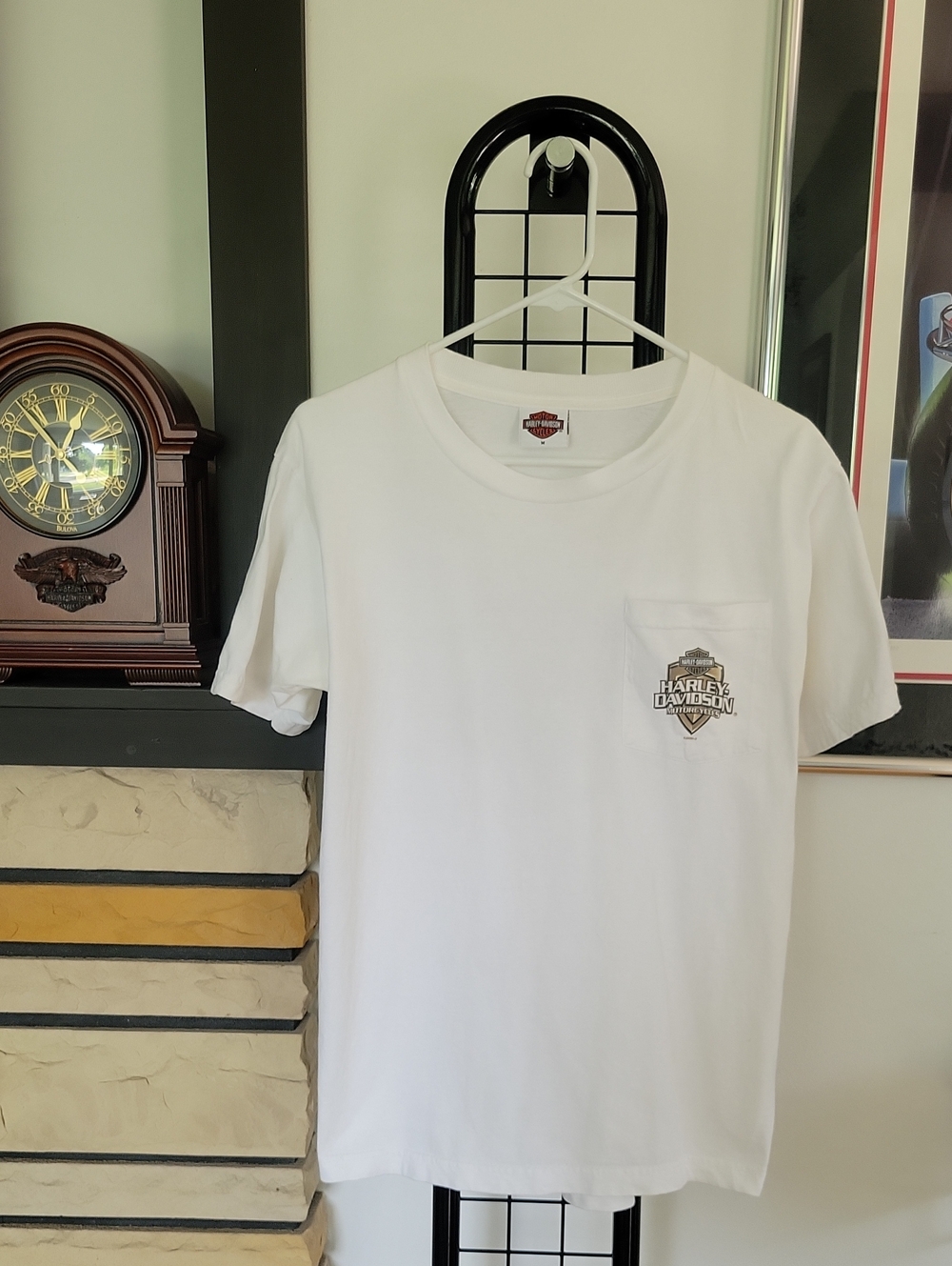 Harley-Davidson Shirt Medium White Vintage